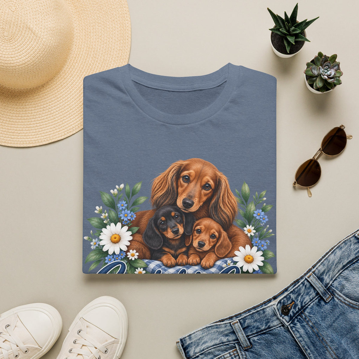Created to Care Dachshund Dog Family