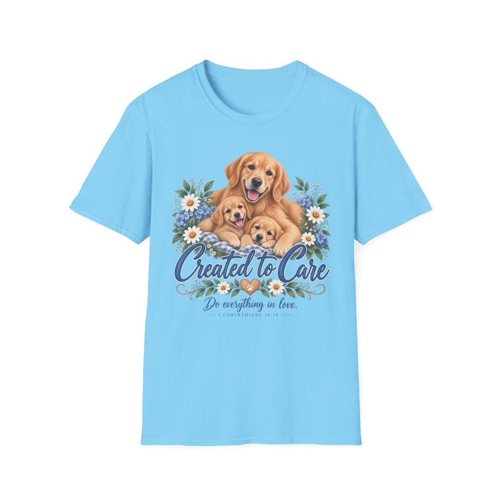 Created to Care Golden Retriever Dog Family