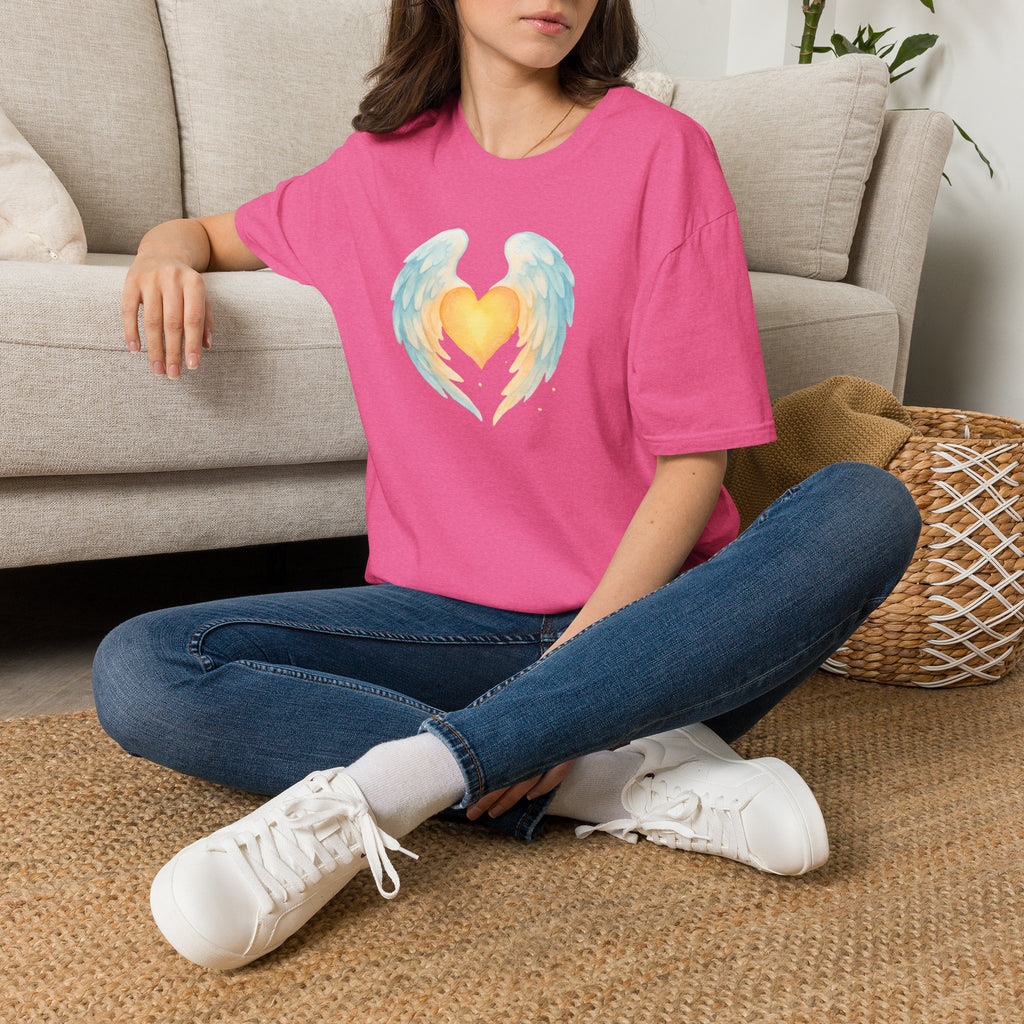 Heart with Angel Wings T-Shirt