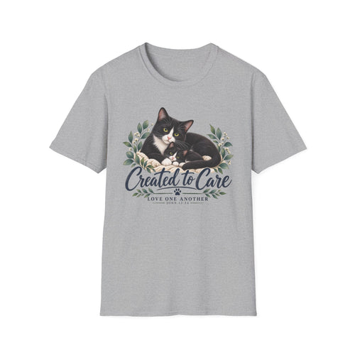 Created to Care Black and White Tuxedo Cat Family