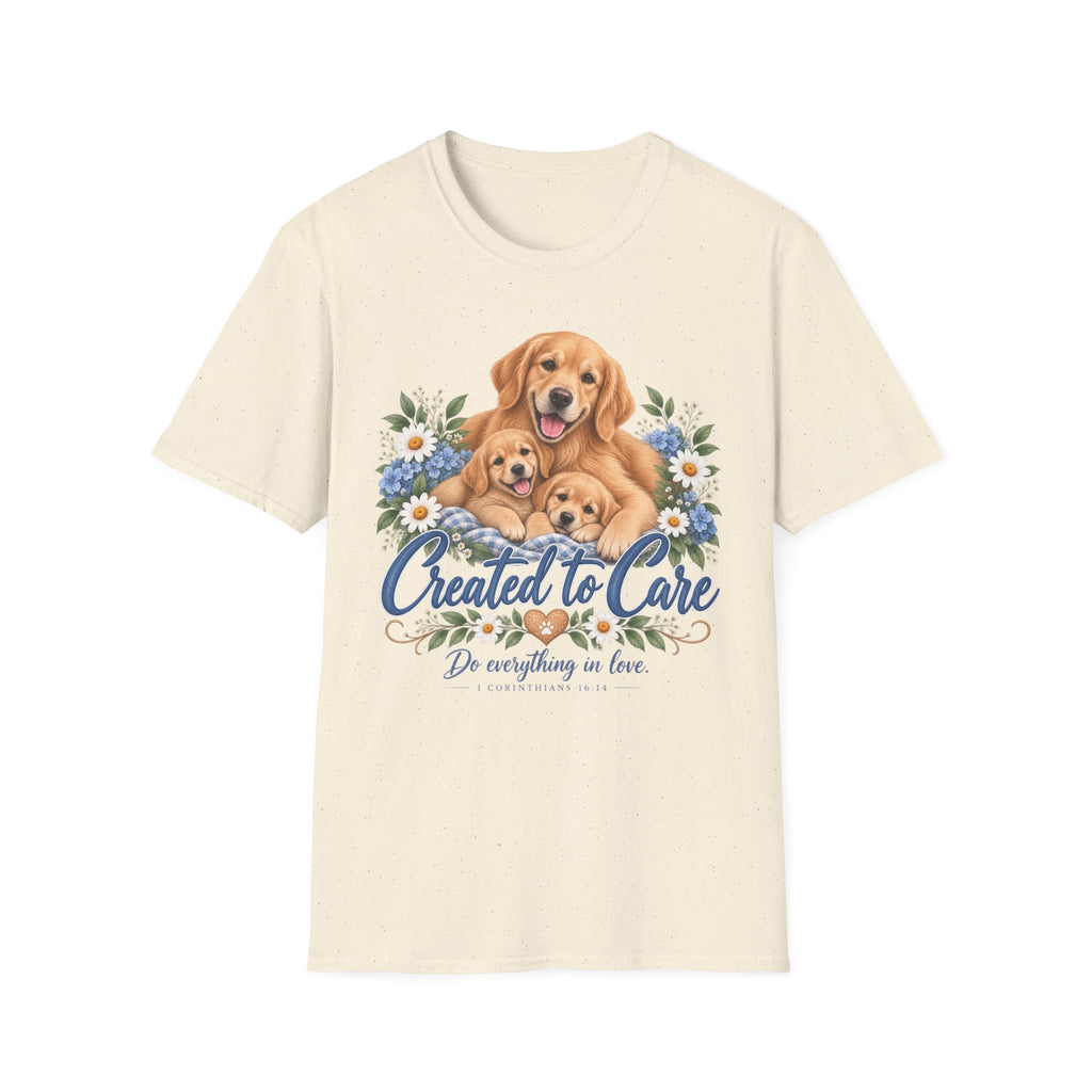 Created to Care Golden Retriever Dog Family