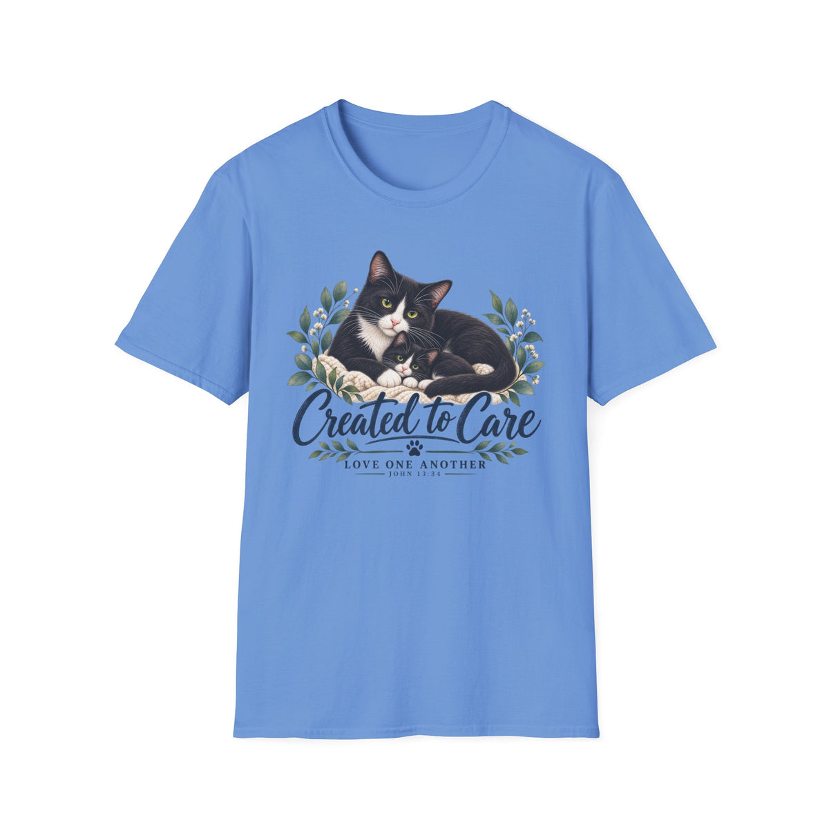 Created to Care Black and White Tuxedo Cat Family