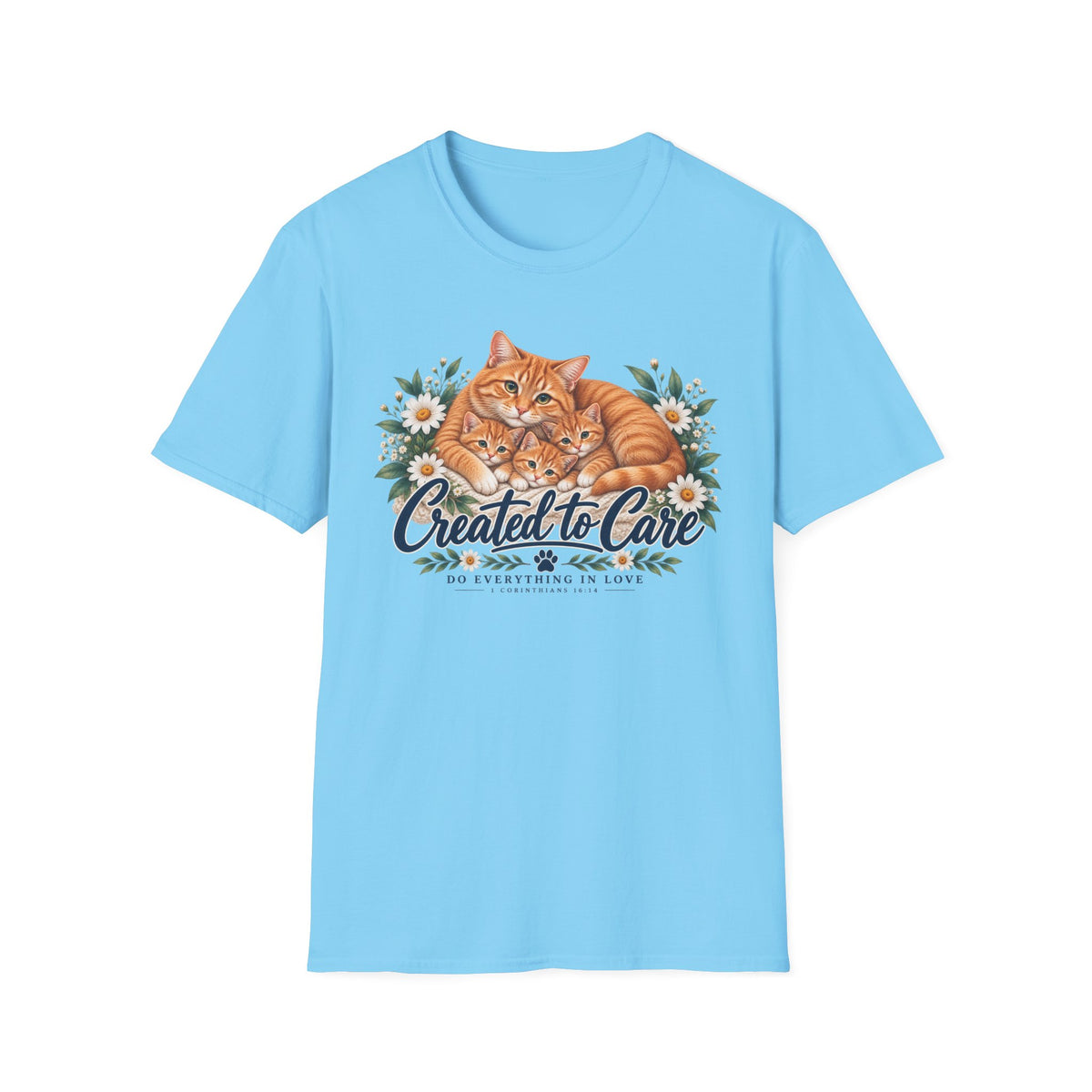 Created to Care Orange Tabby Cat Family