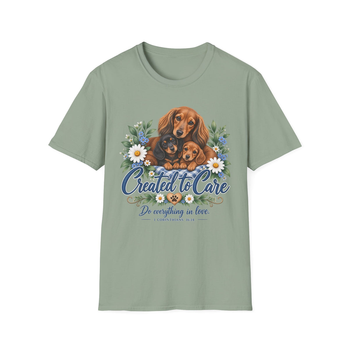 Created to Care Dachshund Dog Family