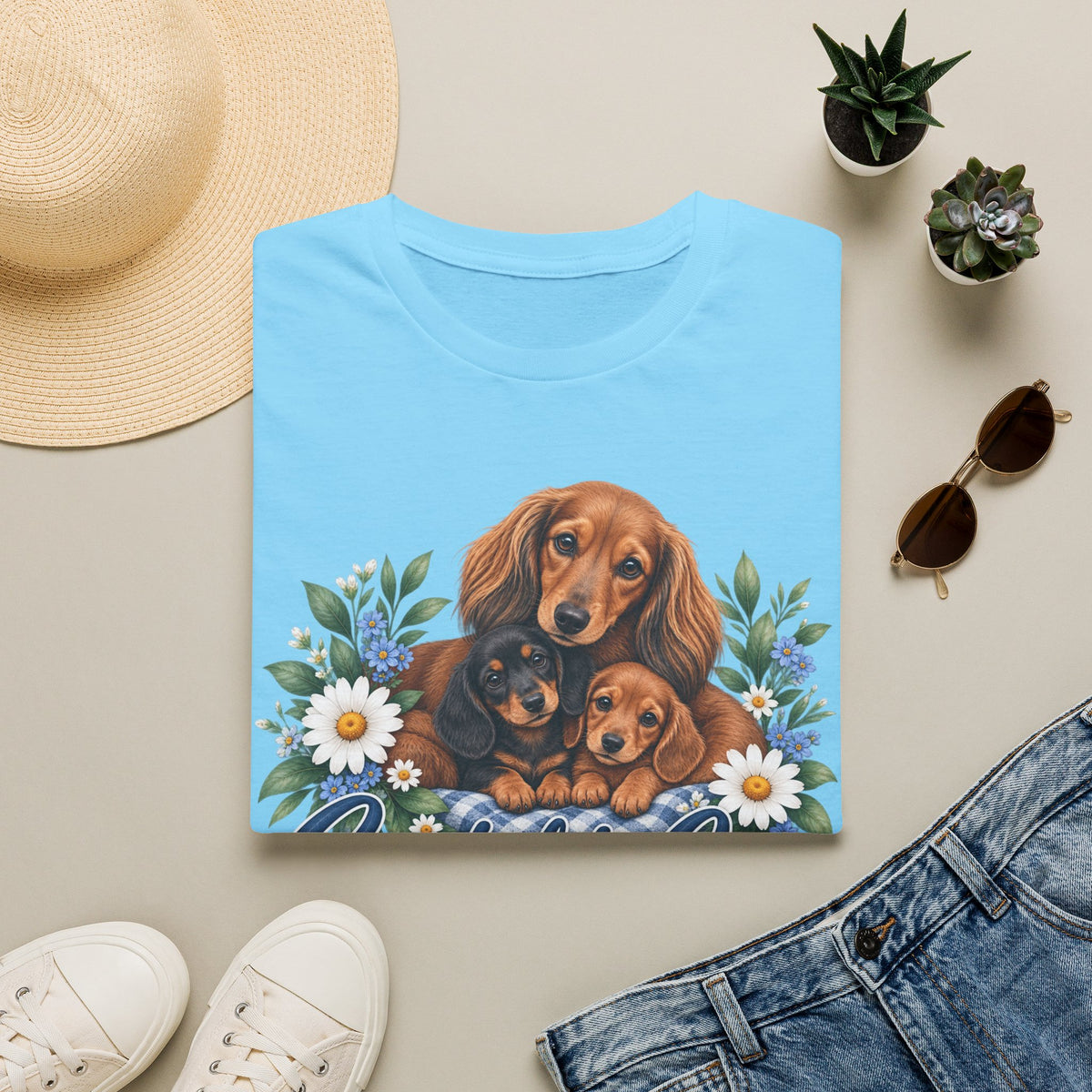 Created to Care Dachshund Dog Family