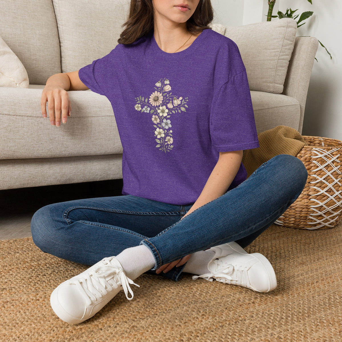 Floral cross bouquet T-Shirt