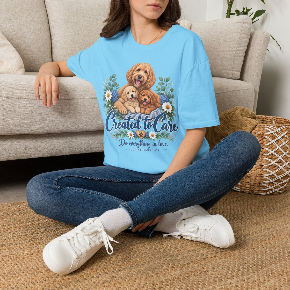 Created to Care Labradoodle Dog Family