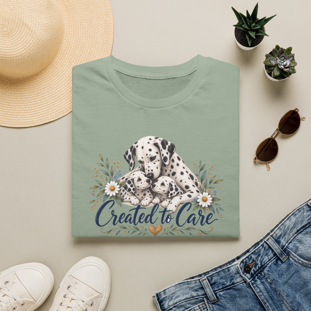 Created to Care Dalmation Dog Family