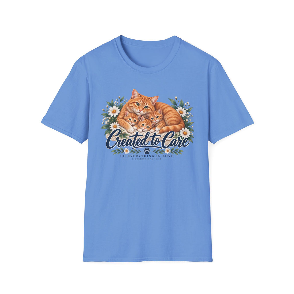 Created to Care Orange Tabby Cat Family