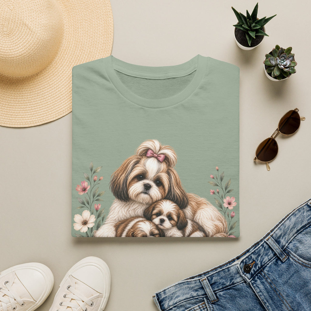 Created to Care Pekingnese Dog Family