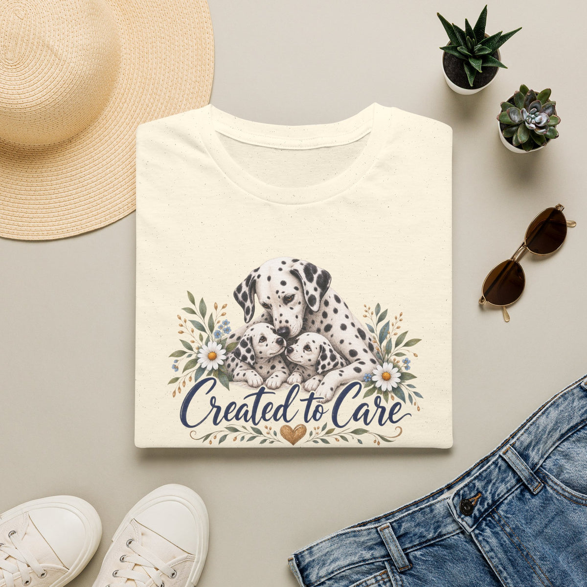 Created to Care Dalmation Dog Family