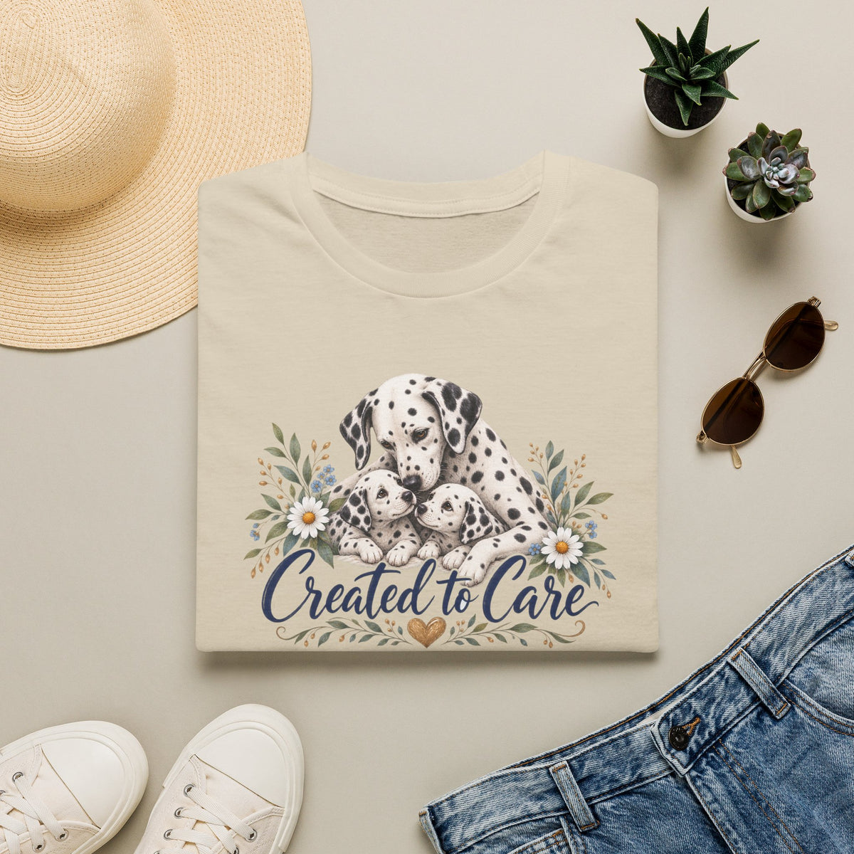 Created to Care Dalmation Dog Family