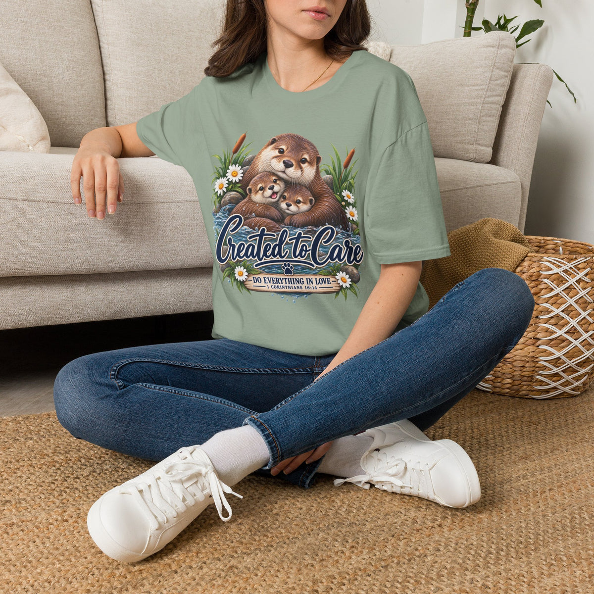 Created to Care Otter Family