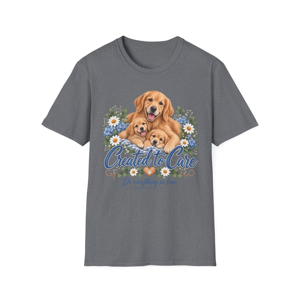 Created to Care Golden Retriever Dog Family