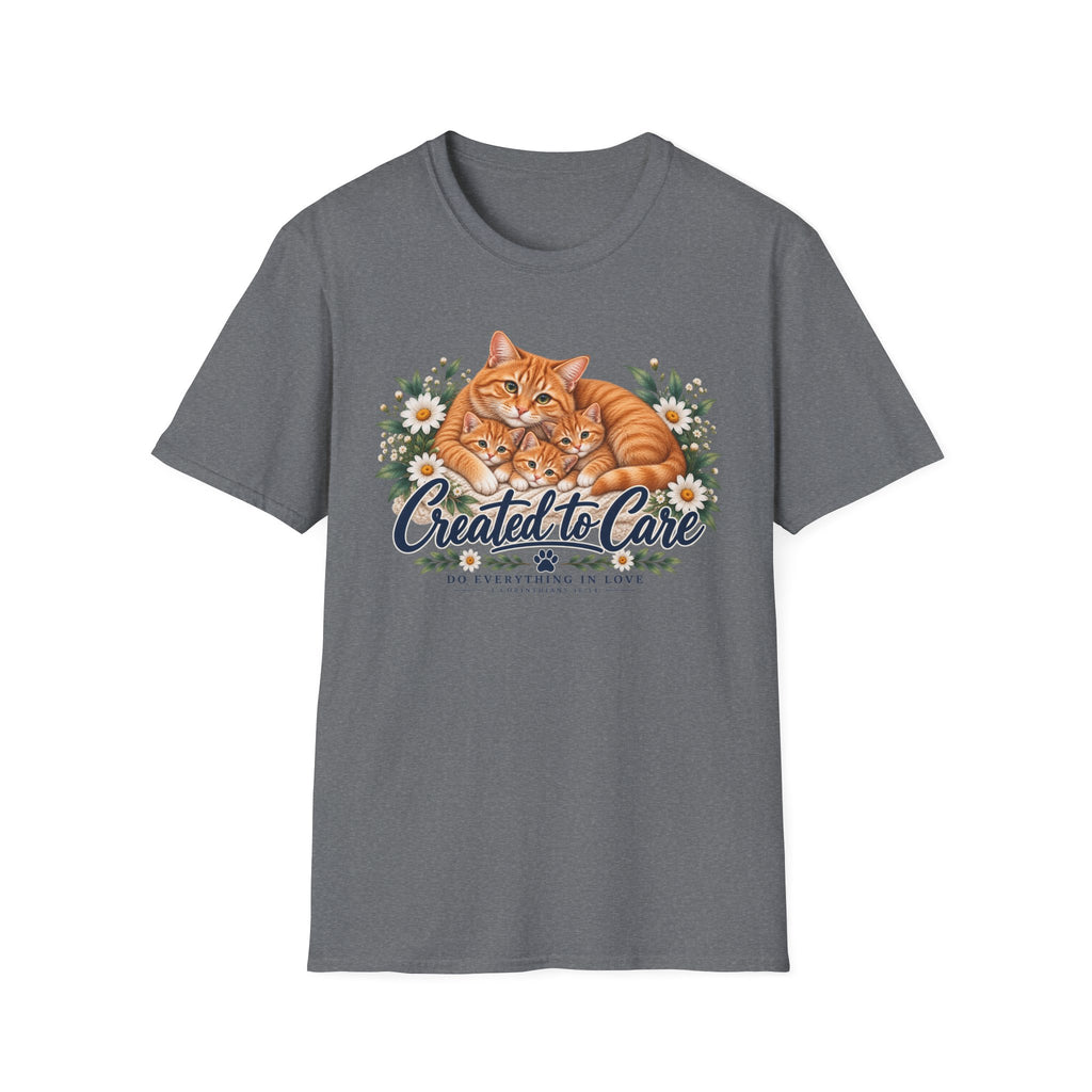 Created to Care Orange Tabby Cat Family