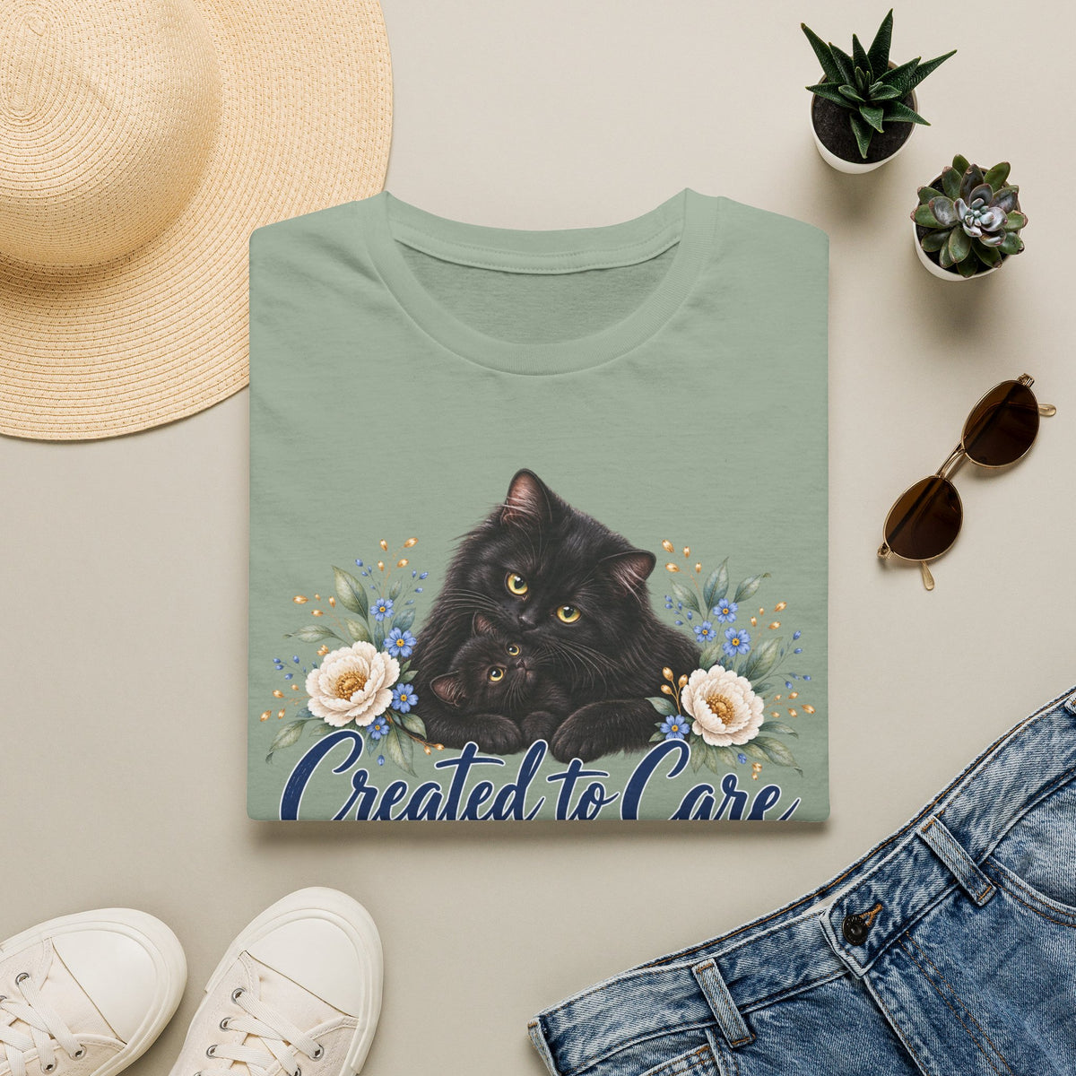Created to Care Gray Cats
