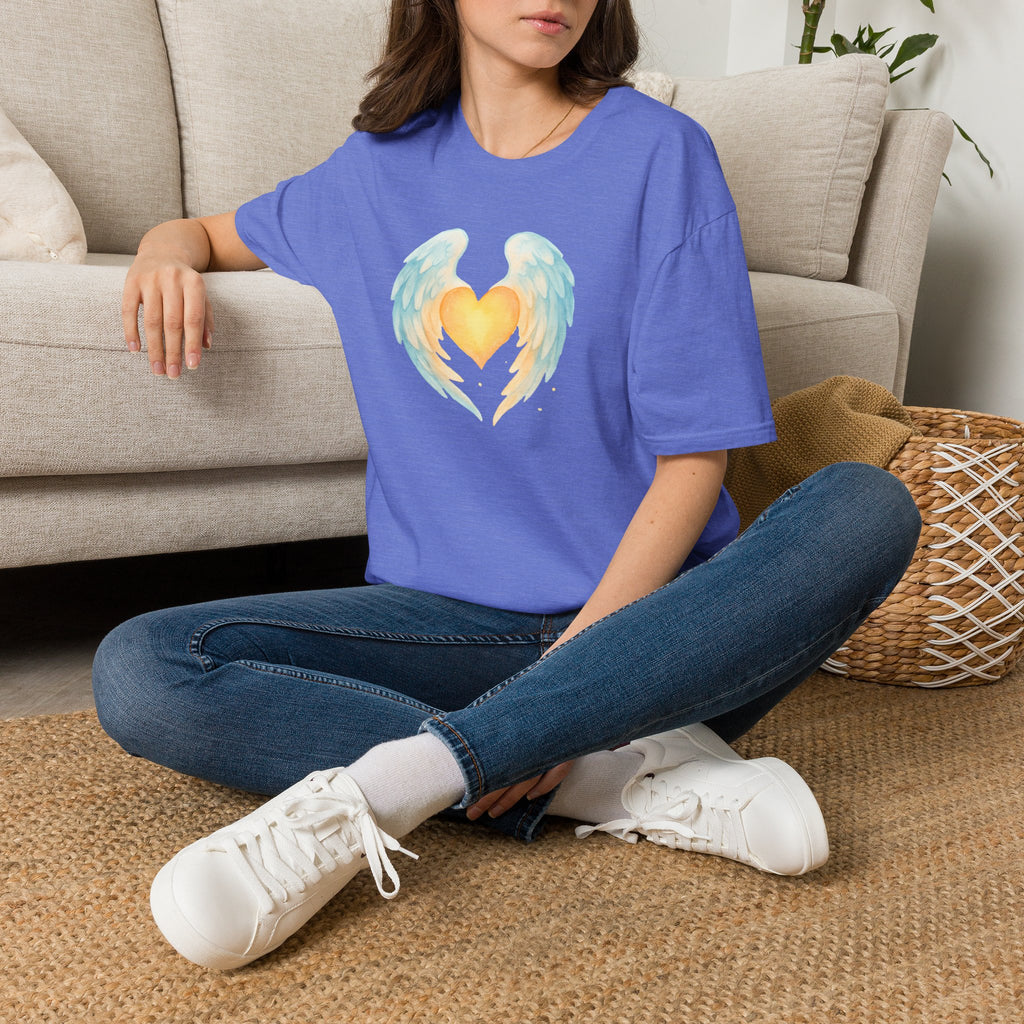 Heart with Angel Wings T-Shirt