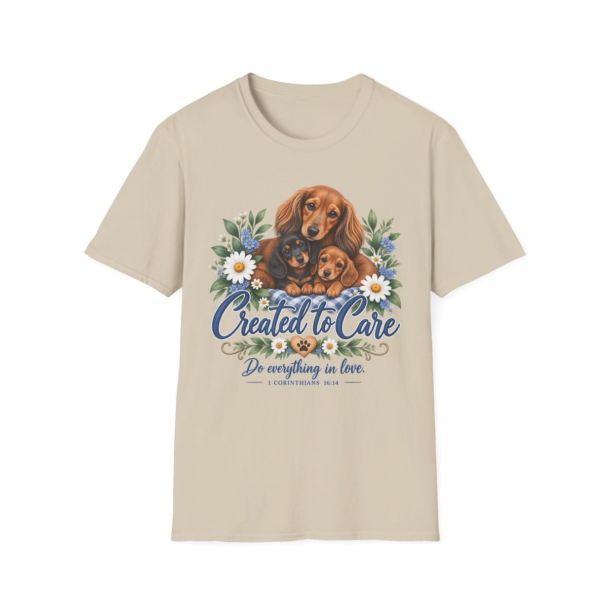 Created to Care Dachshund Dog Family