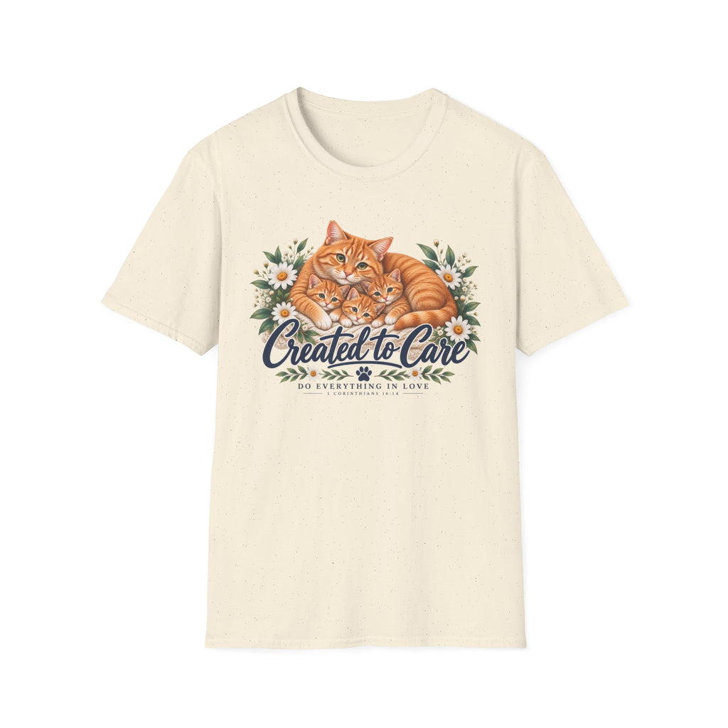 Created to Care Orange Tabby Cat Family
