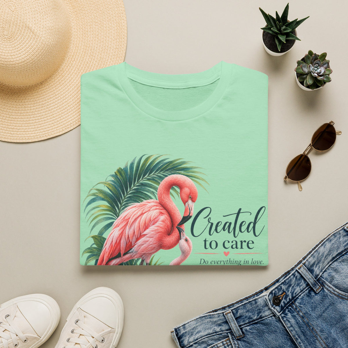 Created to Care Flamingos