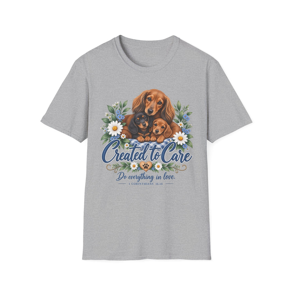 Created to Care Dachshund Dog Family