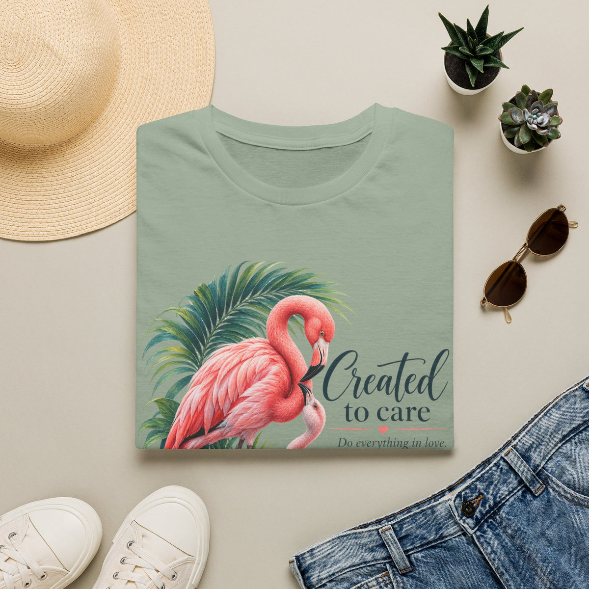 Created to Care Flamingos