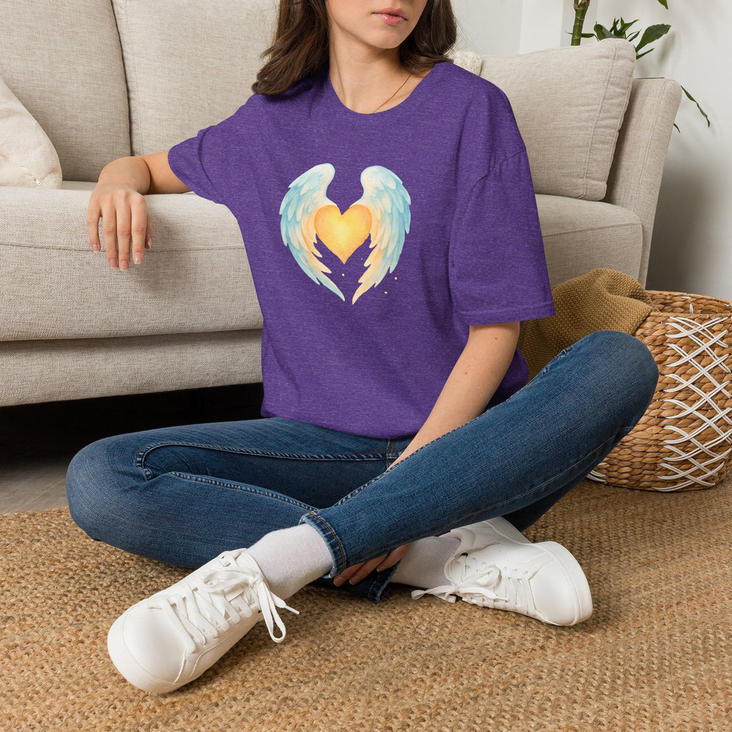 Heart with Angel Wings T-Shirt