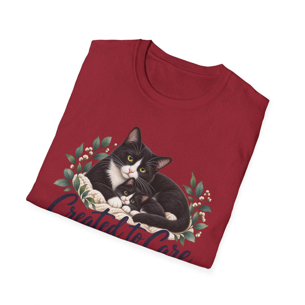 Created to Care Black and White Tuxedo Cat Family