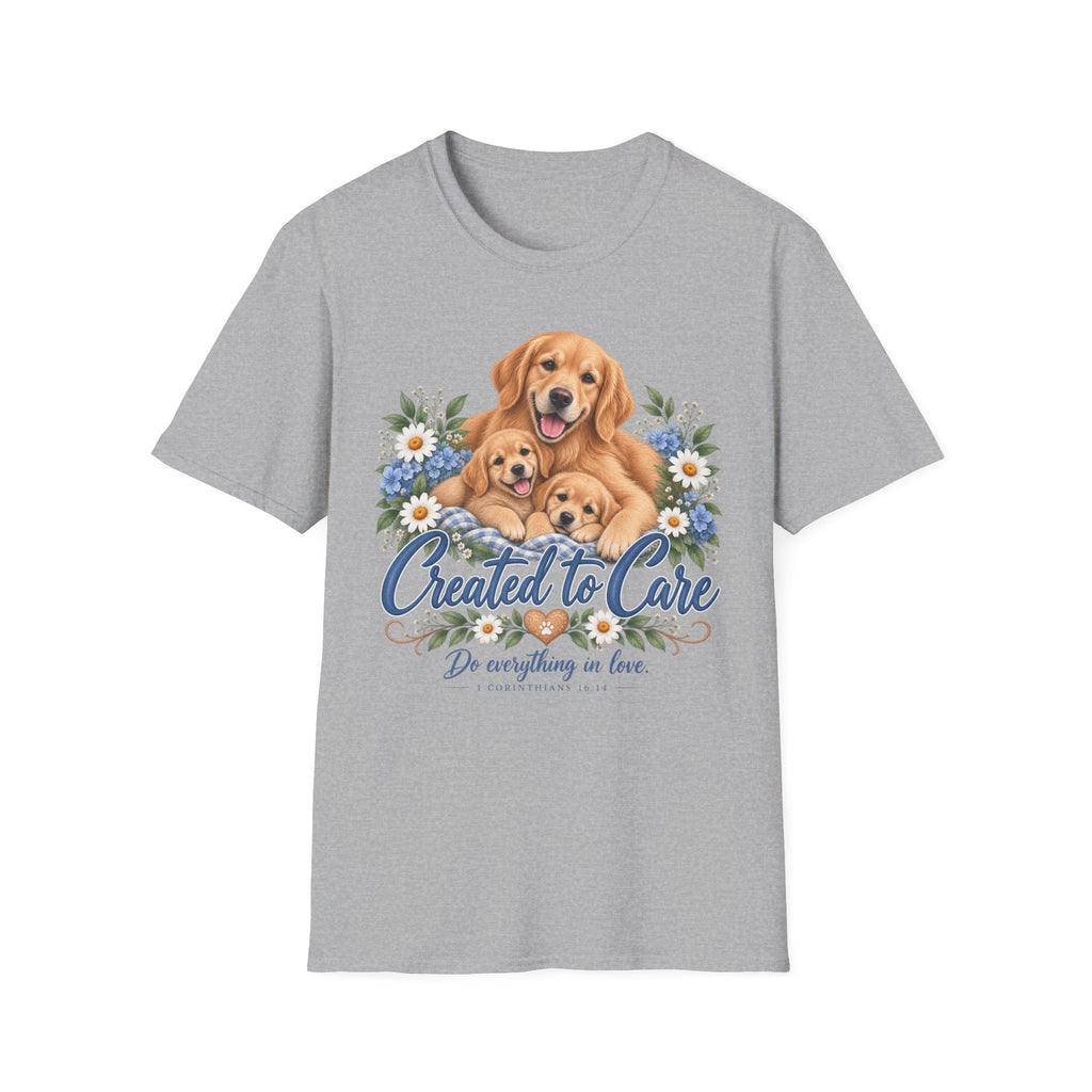 Created to Care Golden Retriever Dog Family