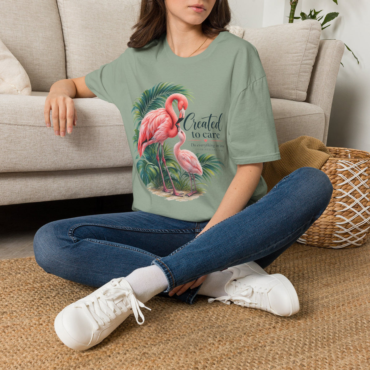 Created to Care Flamingos