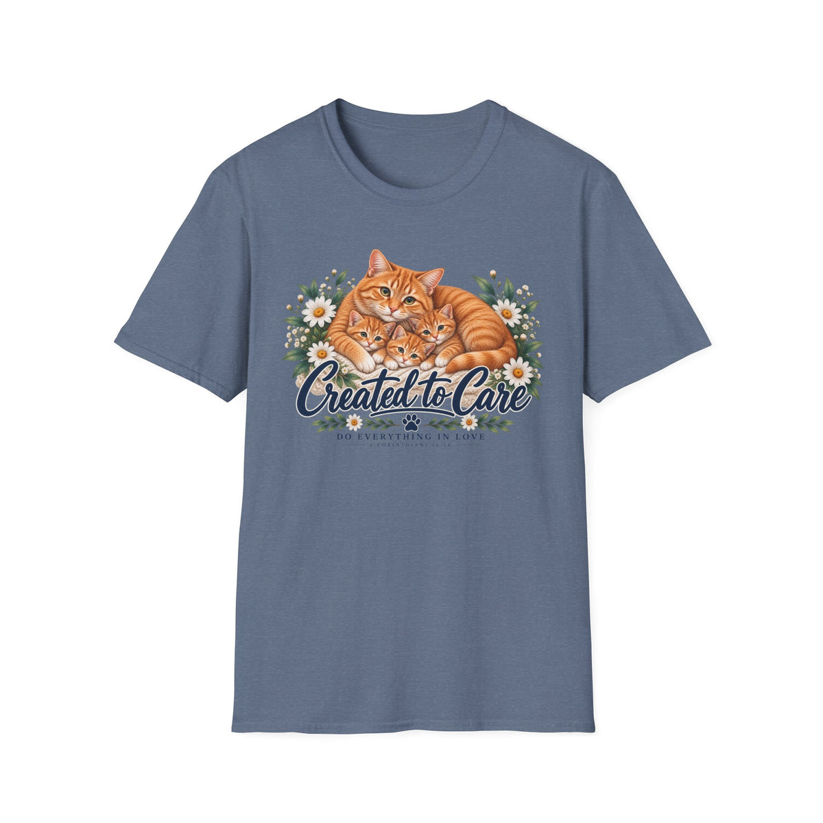 Created to Care Orange Tabby Cat Family