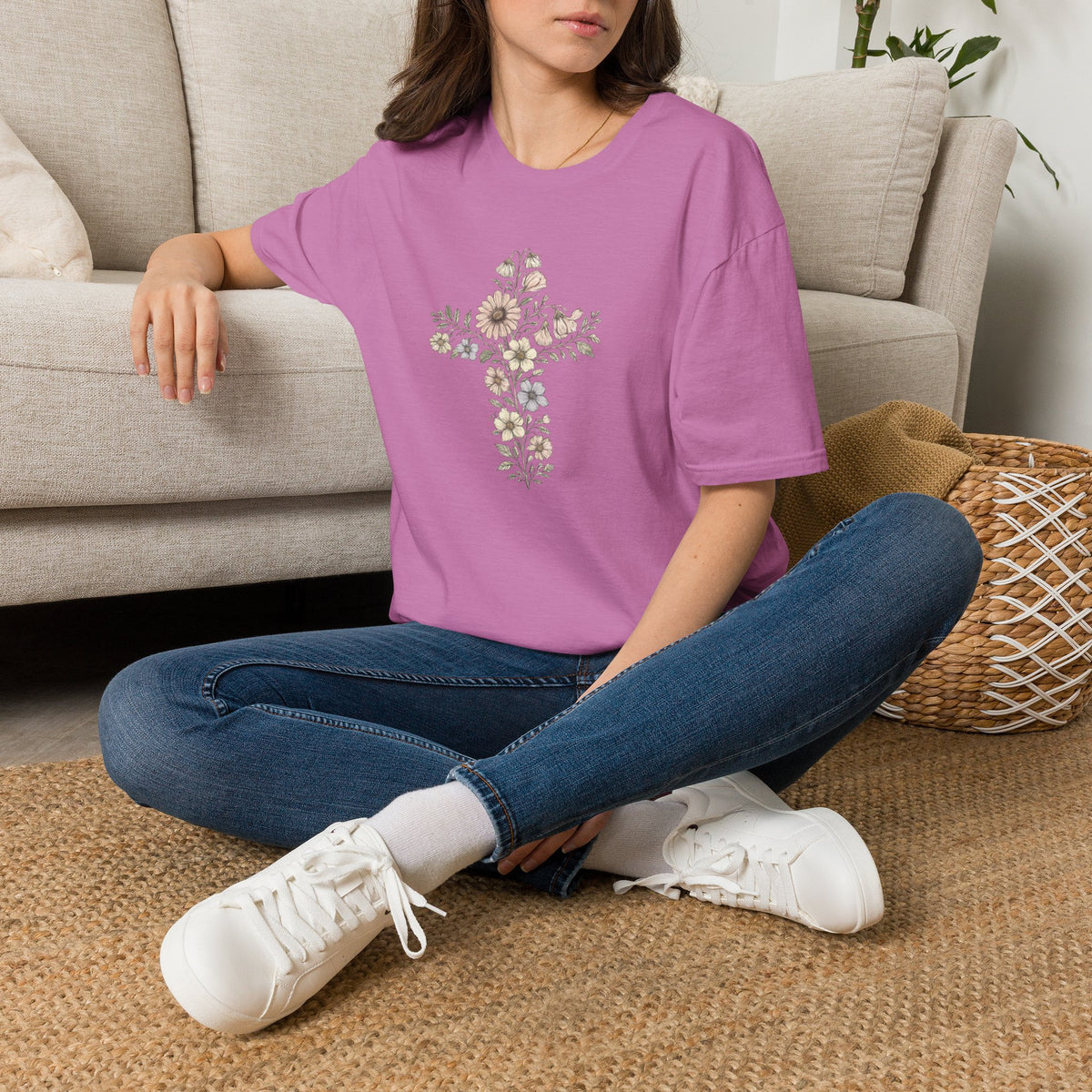 Floral cross bouquet T-Shirt