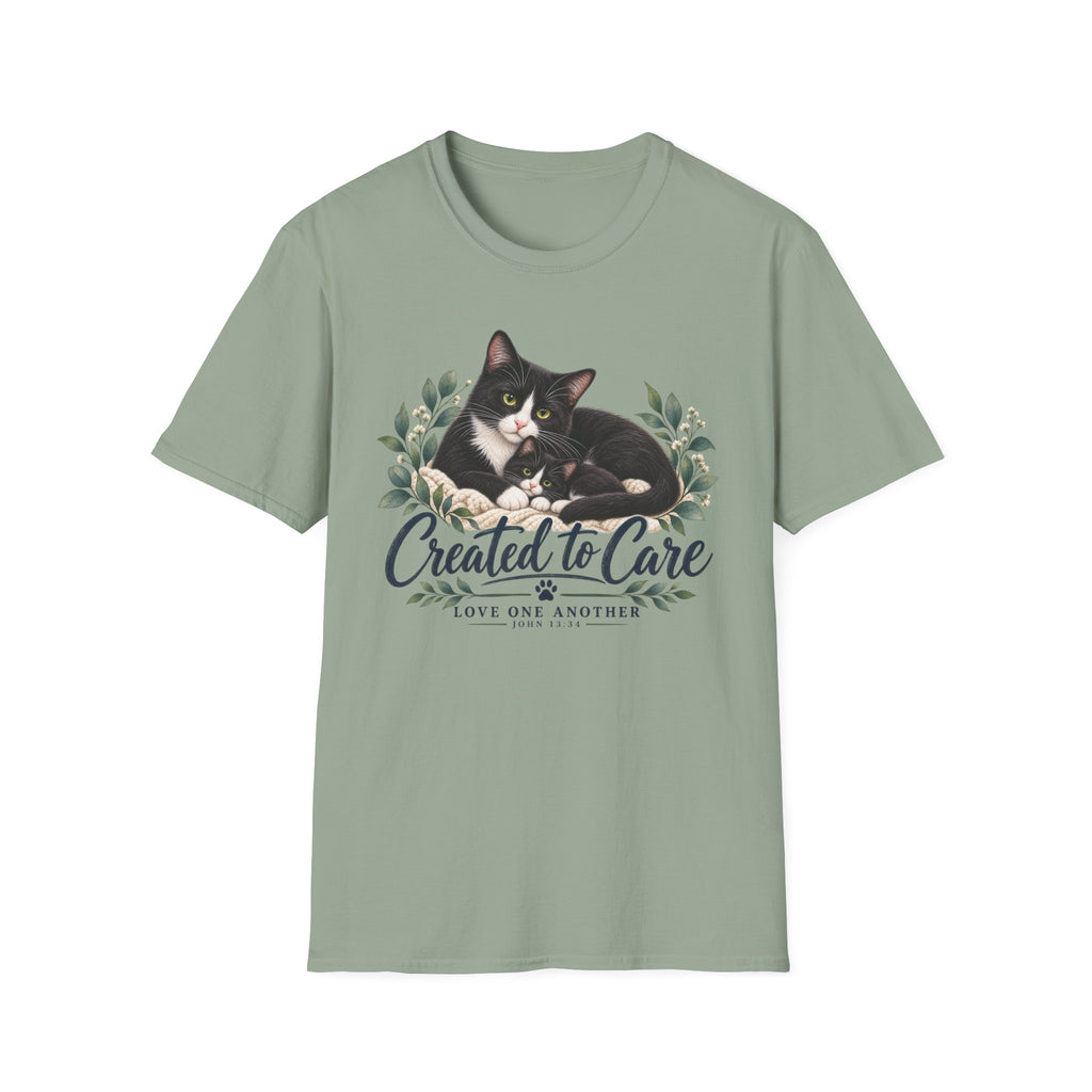 Created to Care Black and White Tuxedo Cat Family