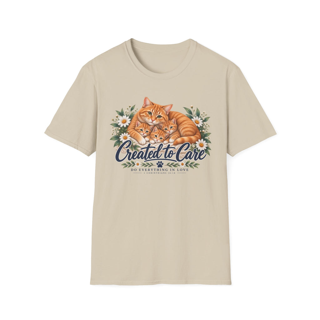 Created to Care Orange Tabby Cat Family
