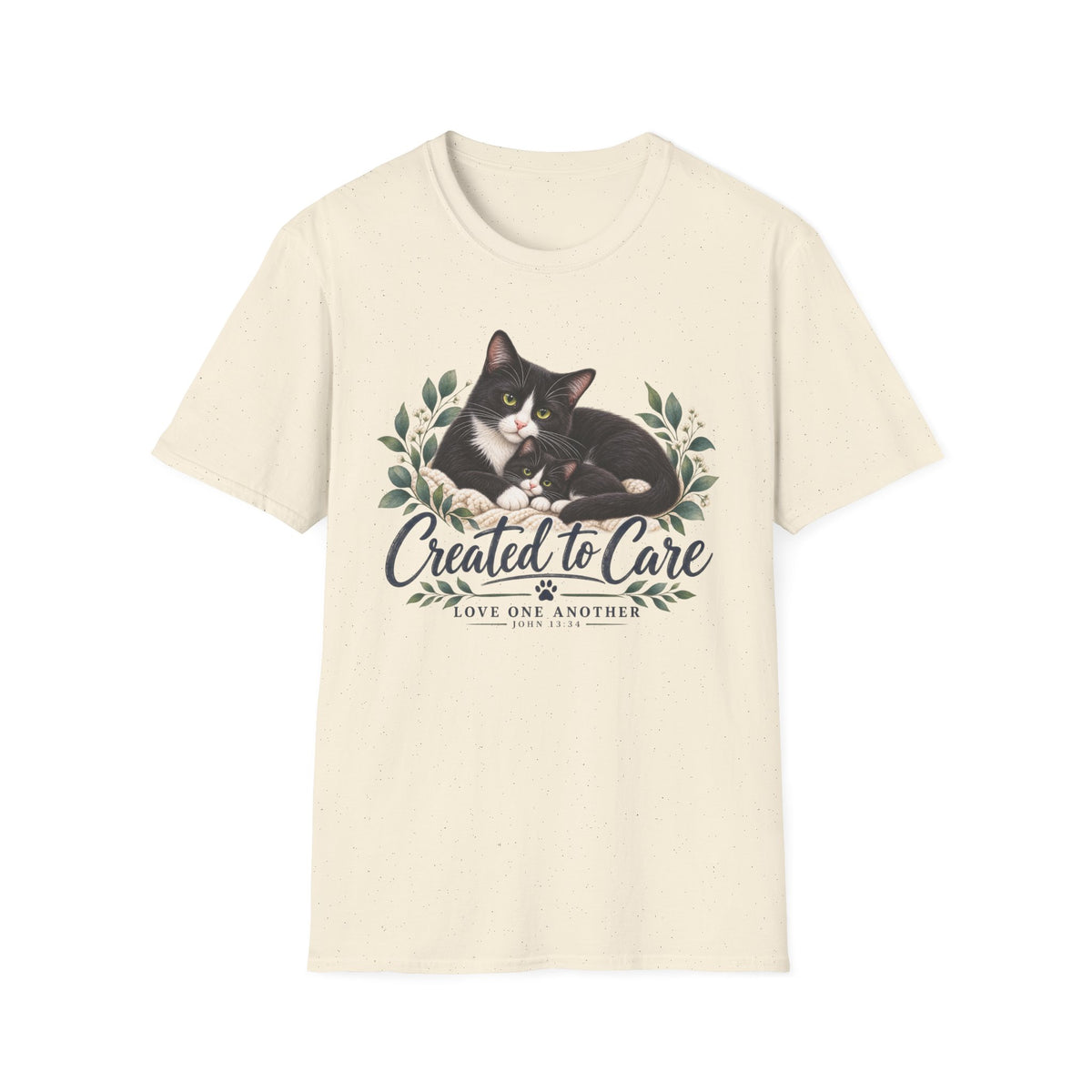 Created to Care Black and White Tuxedo Cat Family
