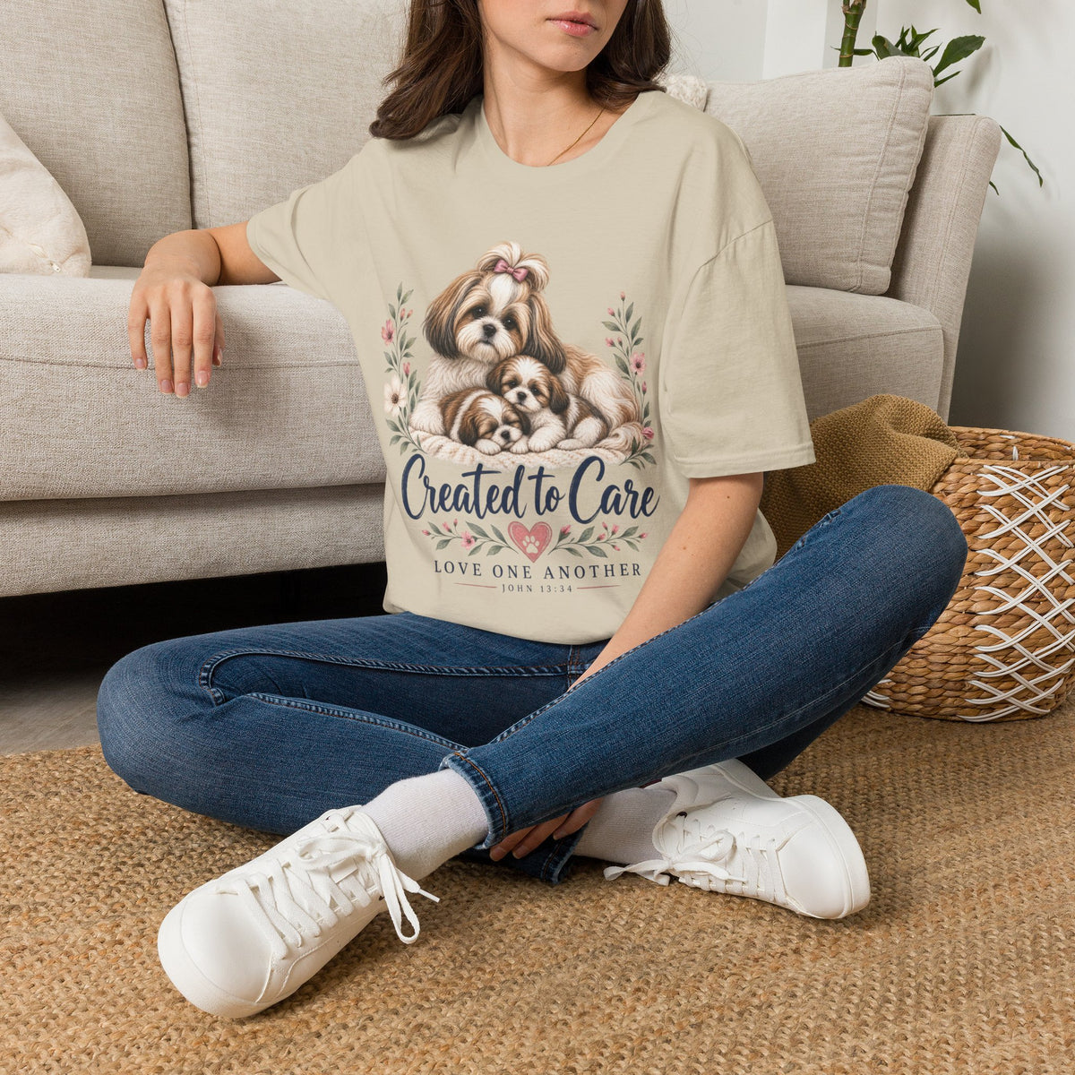 Created to Care Pekingnese Dog Family