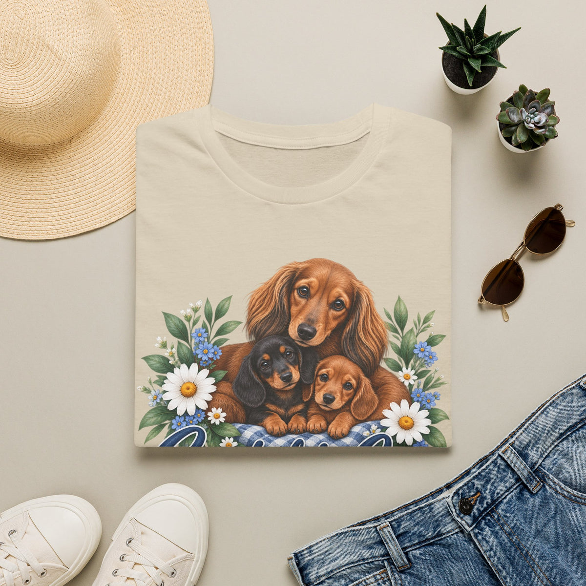 Created to Care Dachshund Dog Family