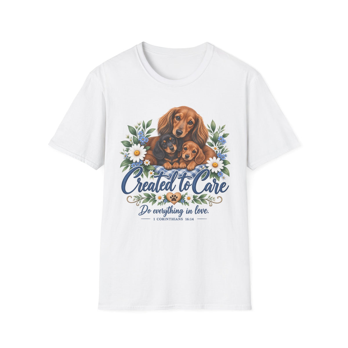 Created to Care Dachshund Dog Family
