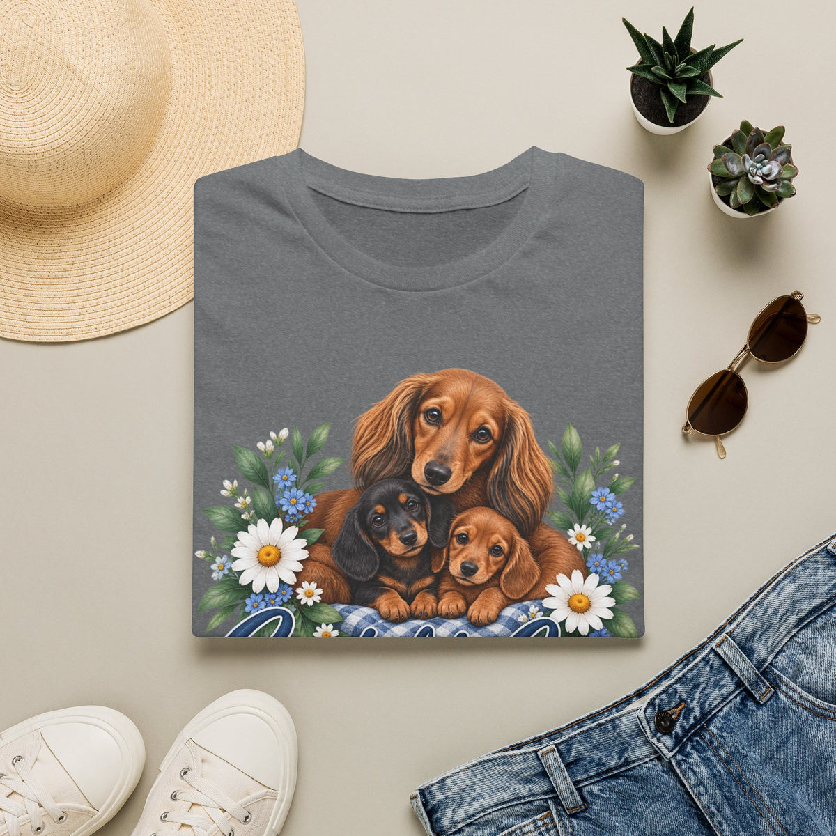 Created to Care Dachshund Dog Family